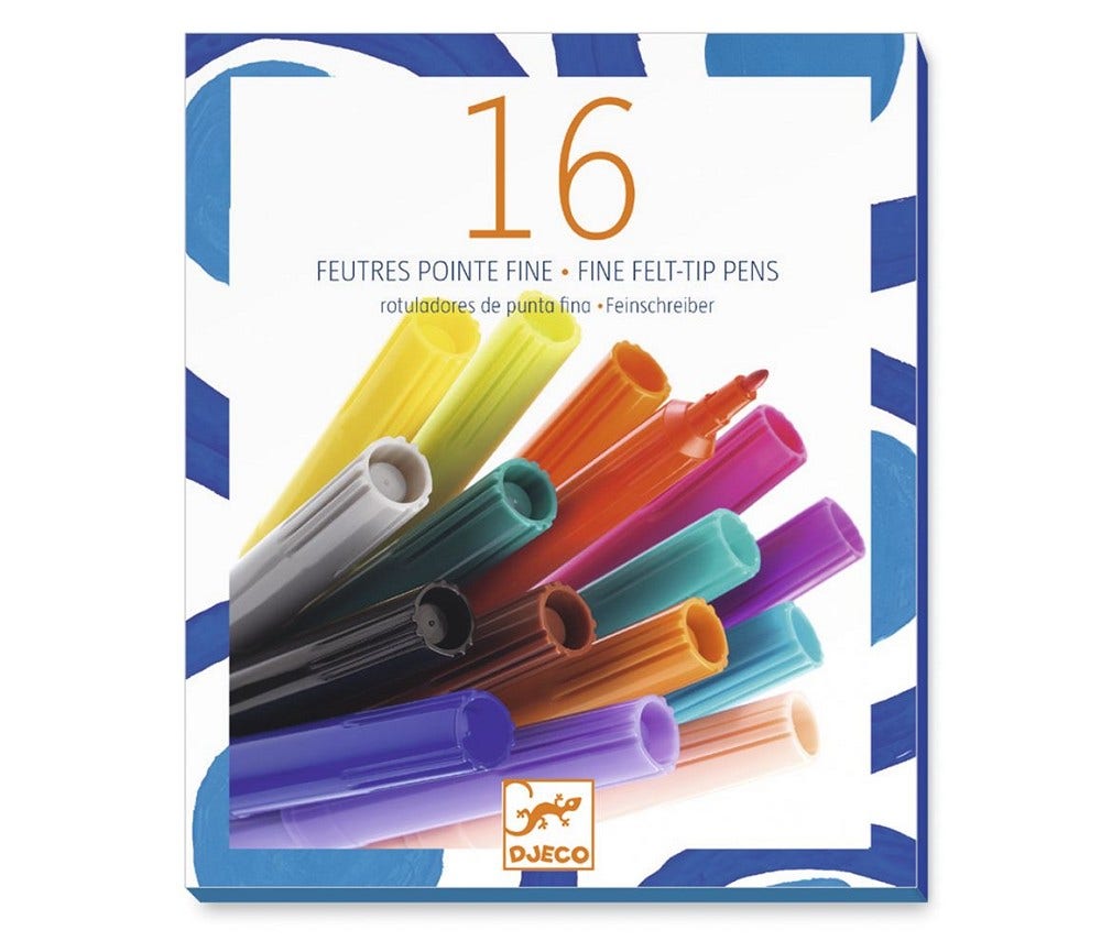 Sprell Tusjer i klassiske farger 16stk