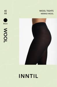 Inntil Ullstrømpebukse Sort, str 40-44