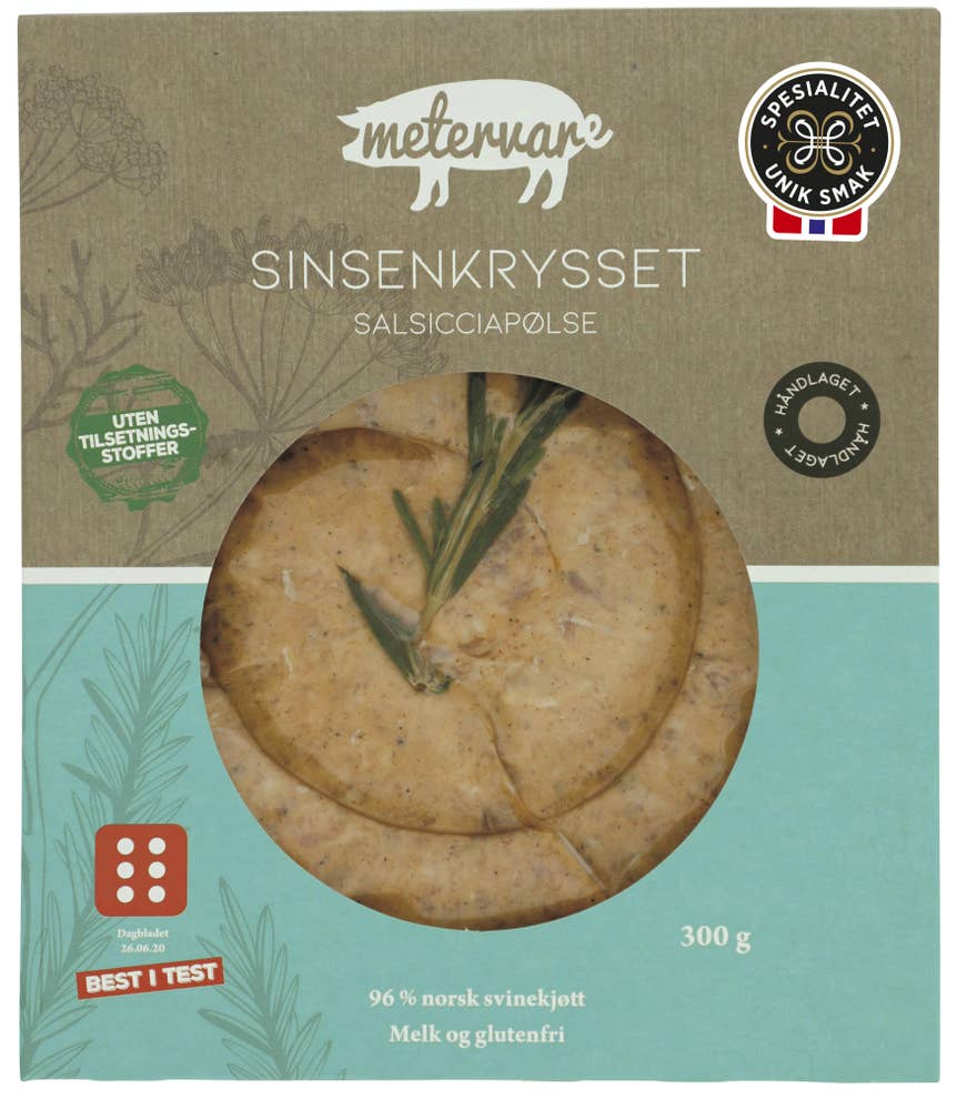 Sinsenkrysset Rå salsicciapølse 300 g