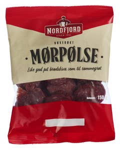 Mørpølse Oppskåret