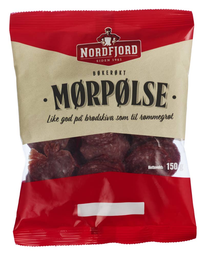 Mørpølse Oppskåret