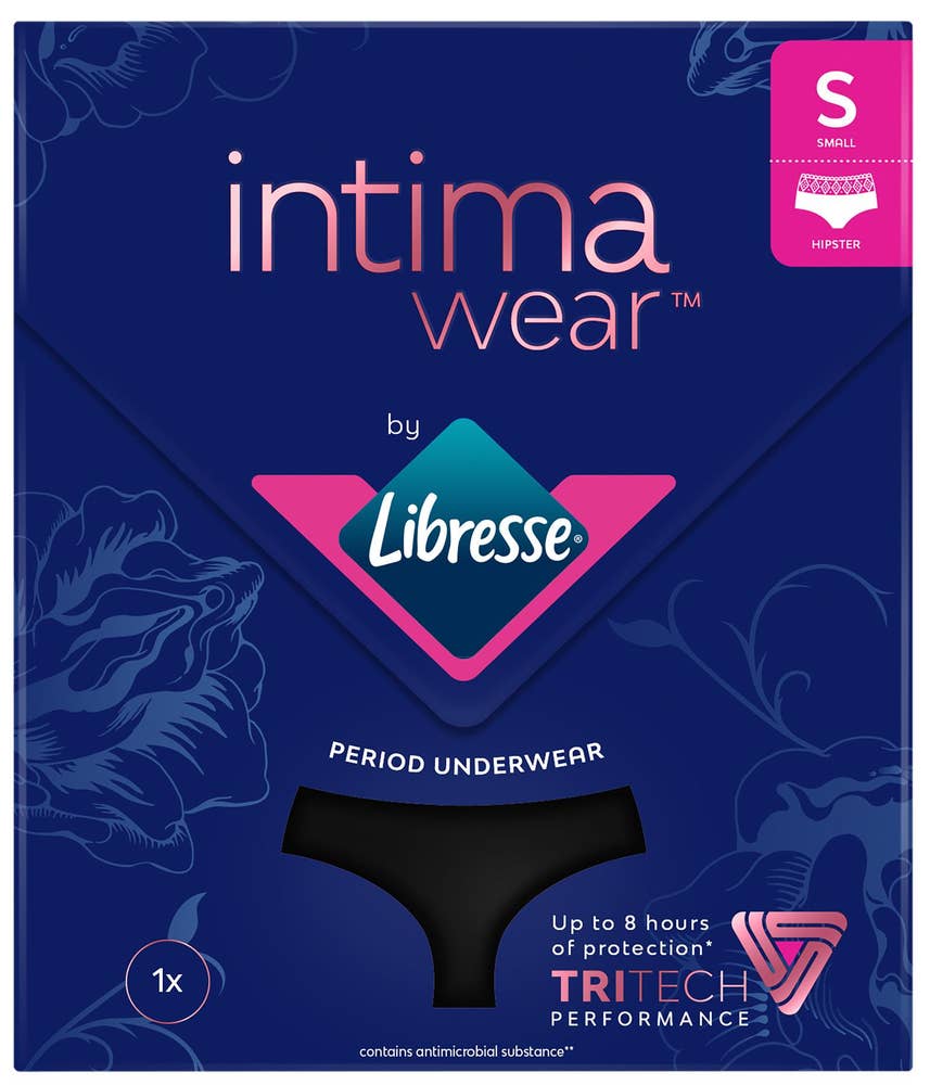 Libresse Intimawear Hipster menstruse Sort, str. S
