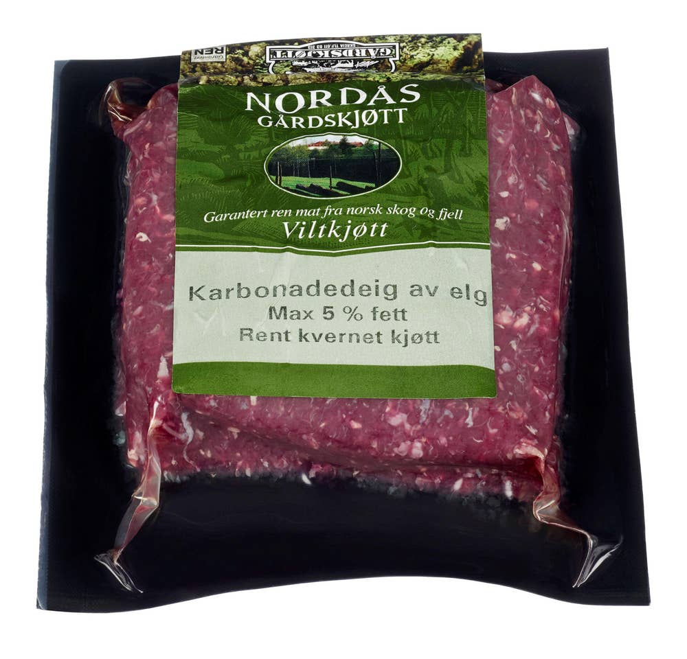 Nordås Gårdskjøtt Karbonadedeig av elg Fryst