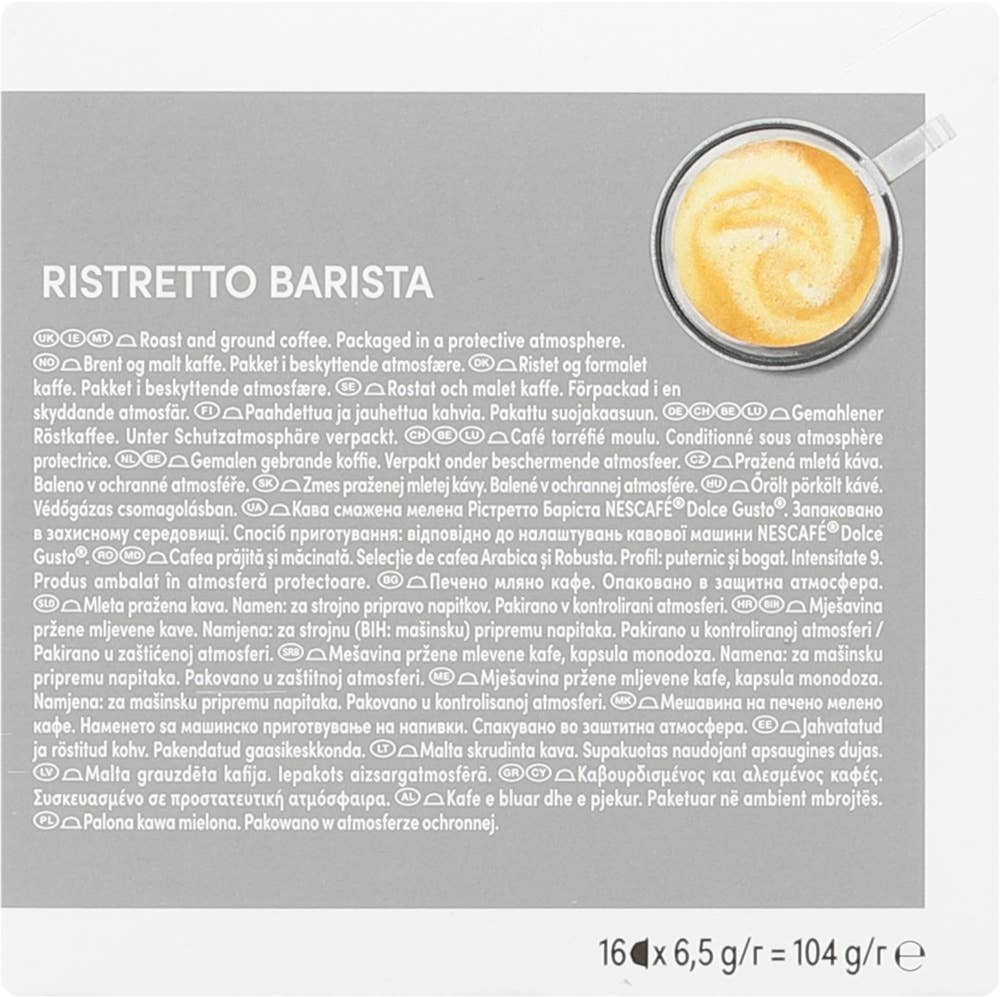 Nescafé Dolce Gusto Ristretto Barista Intensistet 9
