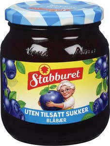 Stabburet Blåbærsyltetøy Uten tilsatt sukker