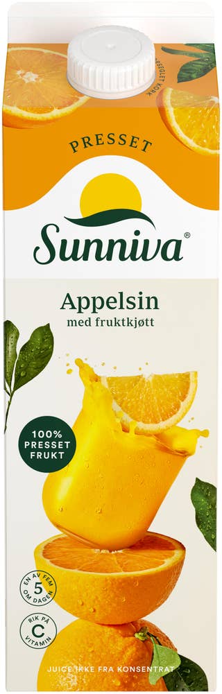 TINE Premium Appelsinjuice Med fruktkjøtt