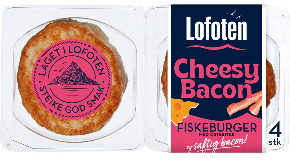 Lofoten Fiskeburger Cheesy Bacon