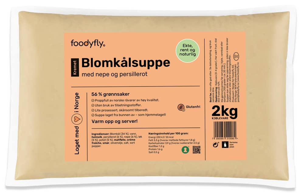 Foodyfly Blomkålsuppe med nepe og persillerot