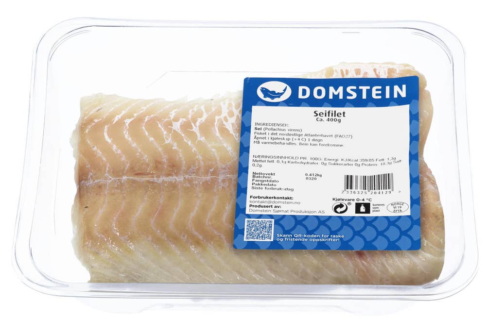 Domstein Seilfilet Fersk