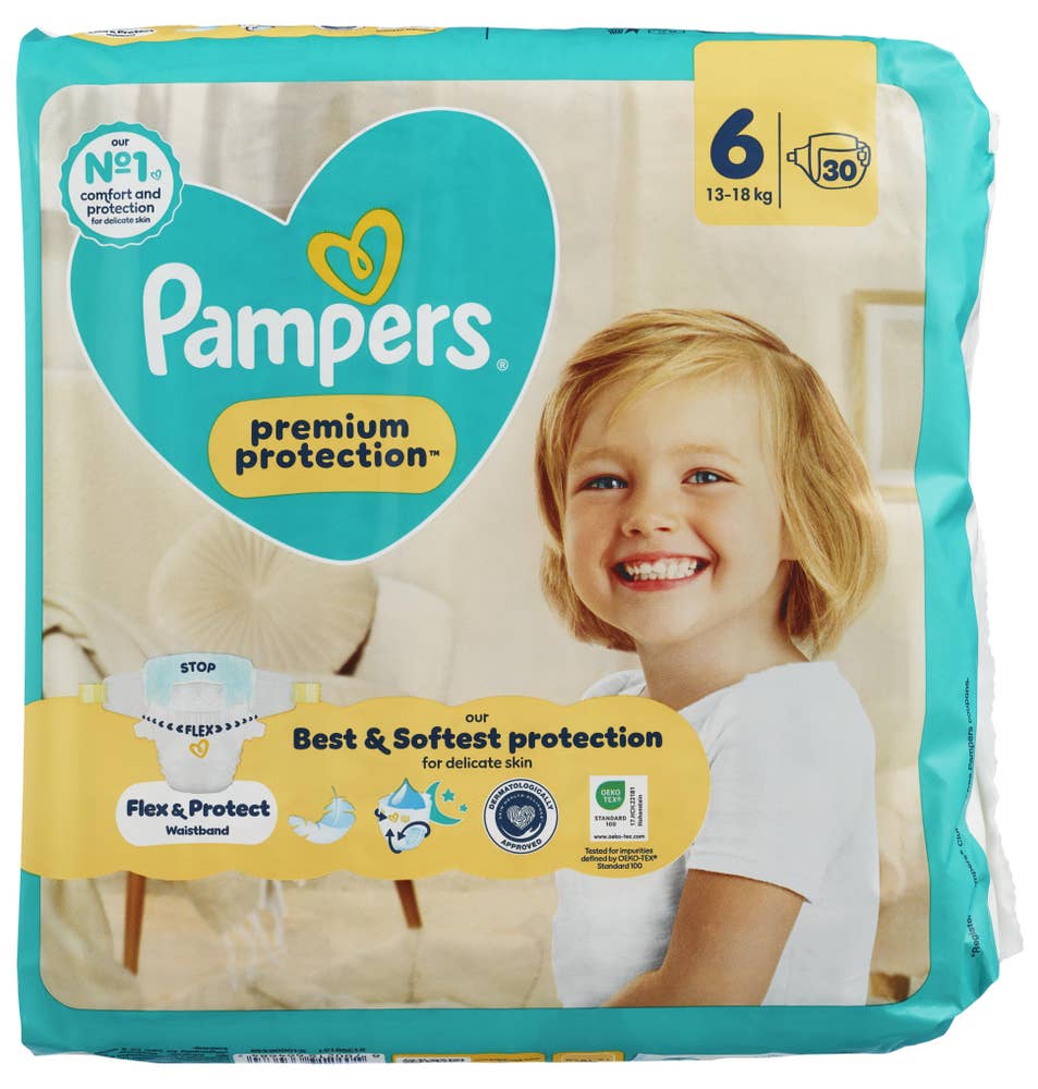 Pampers BLEIER PREM PROT S6 13-18KG 30STK PAMPERS