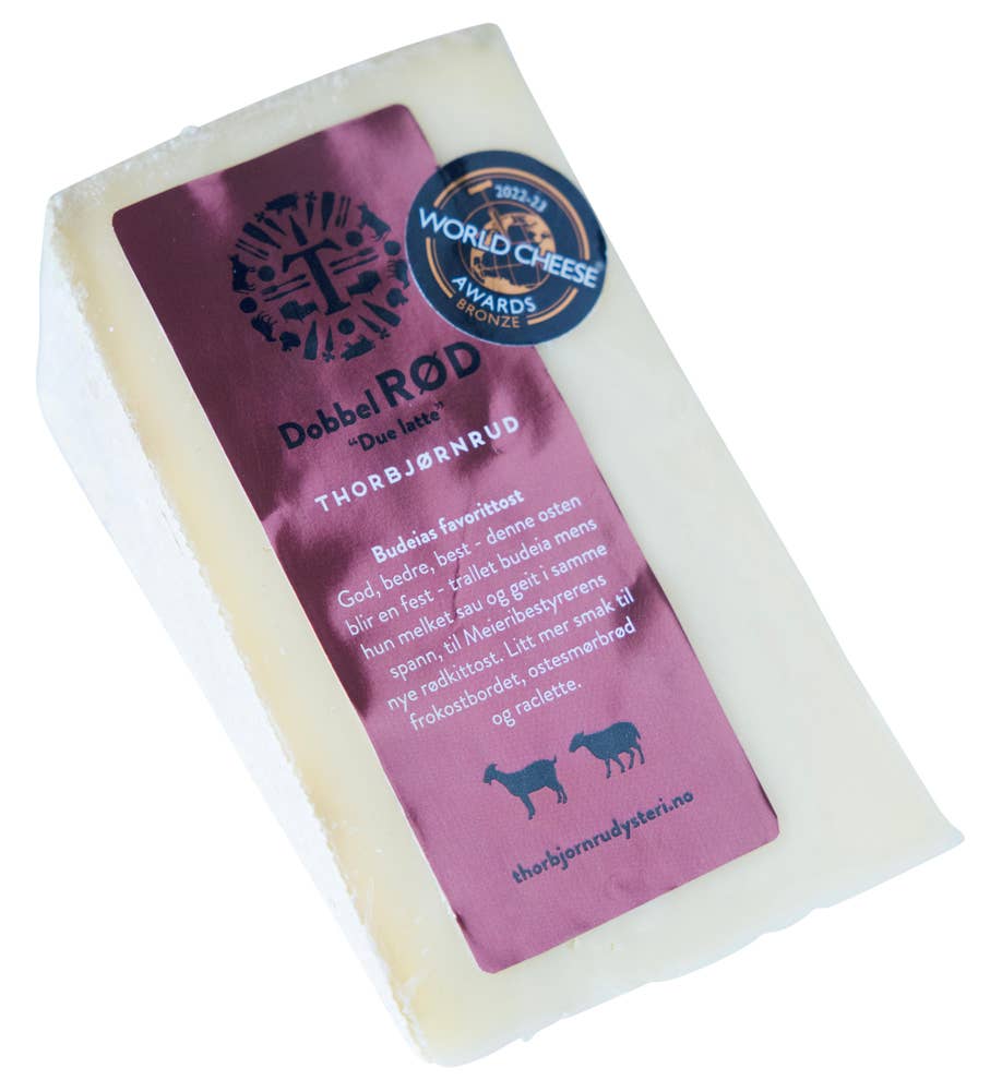 Dobbel Rød Rødkittost av sau og geit