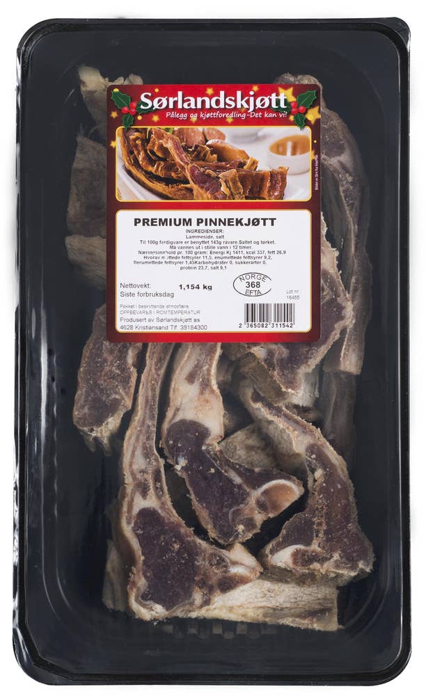 Sørlandskjøtt Pinnekjøtt Vår laveste pris, Røkt