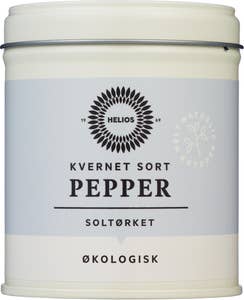 Helios Økologisk sort pepper Kvernet