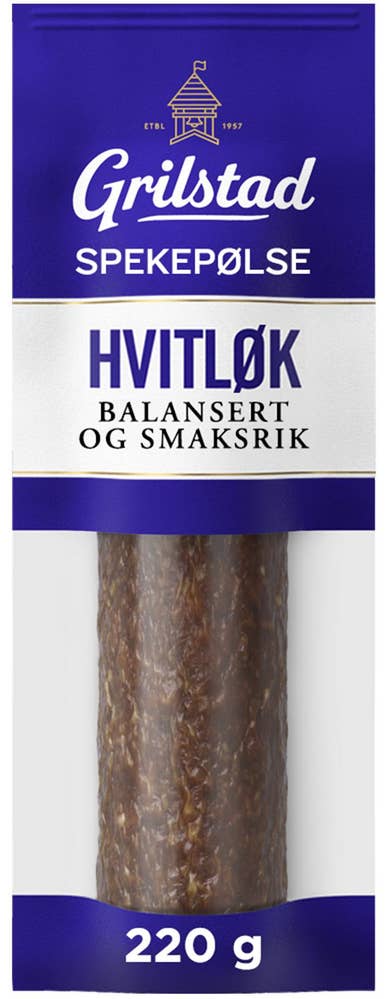 Grilstad Hel hvitløkspølse