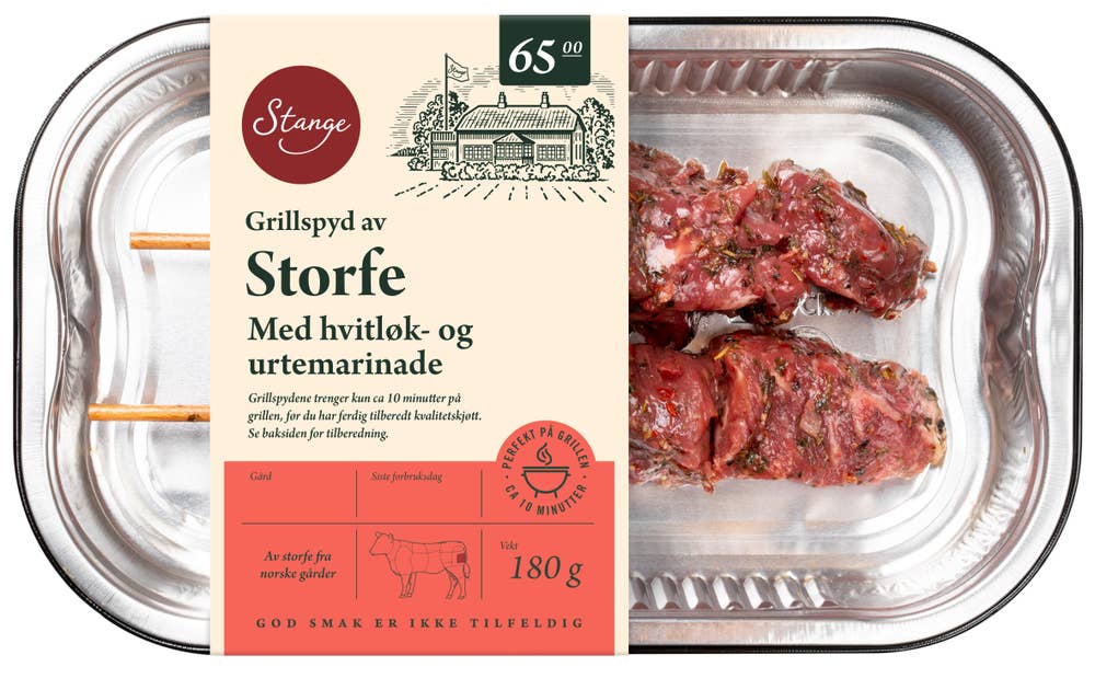 Stange Grillspyd av storfe