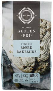 Helios Økologisk og glutenfri mørk bakemiks