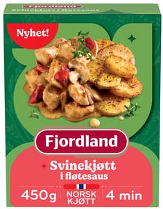 Fjordland Svinekjøtt i fløtesaus