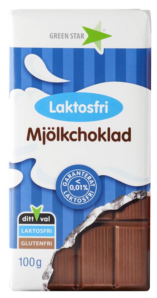 Greenstar Melkesjokolade Laktosefri