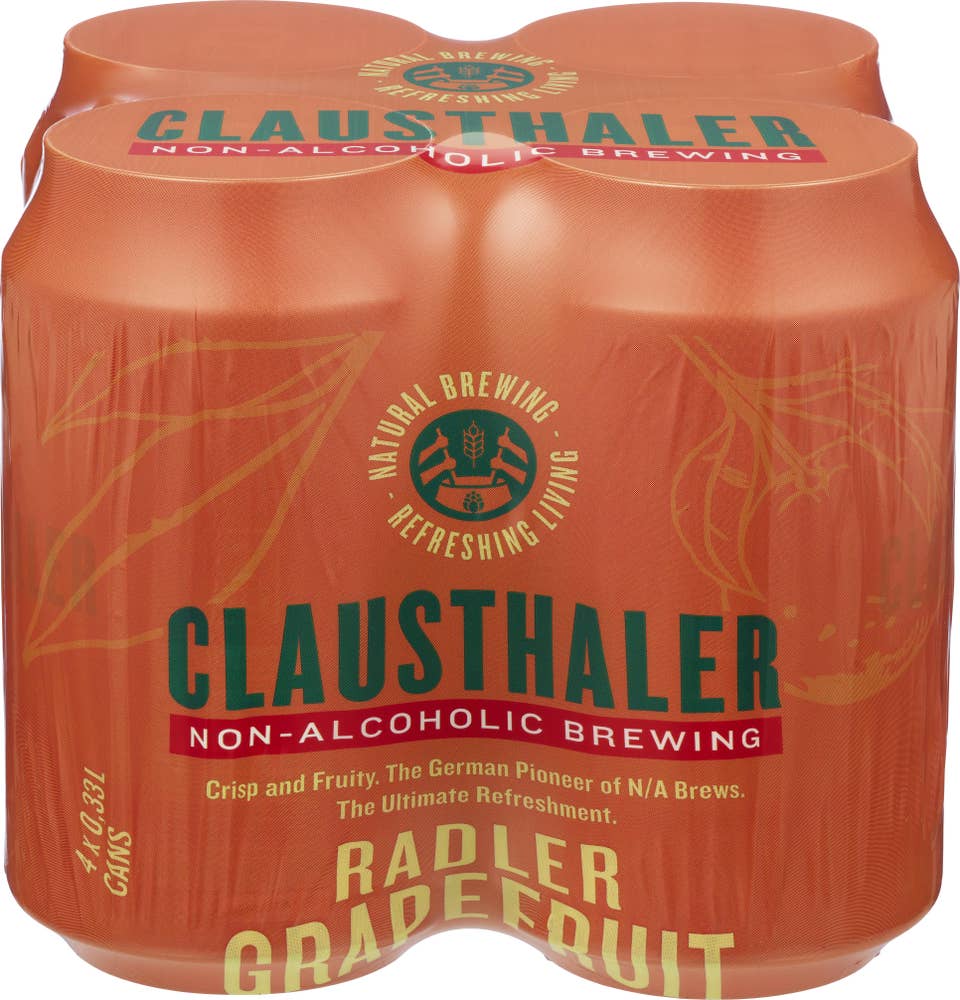 Clausthaler Radler Grapefruit 4 x 0,33l
