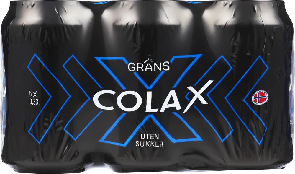 Grans Cola X Uten Sukker 6 x 0,33L