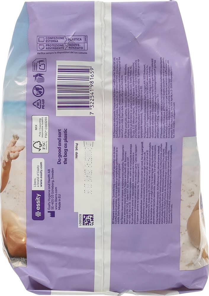 Libero Svømmebleier Str. S, 7-12kg