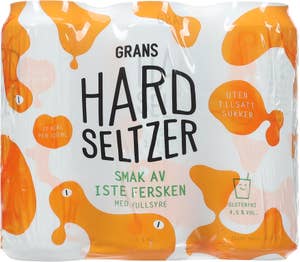 Grans Bryggeri Hard Seltzer Iste fersken