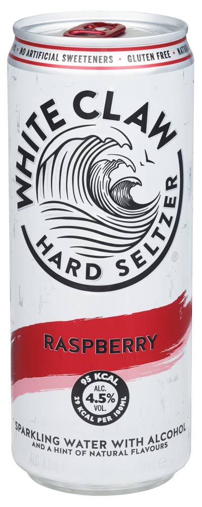 White Claw hard seltzer raspberry