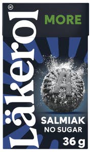 Läkerol MORE Salmiak Uten sukker