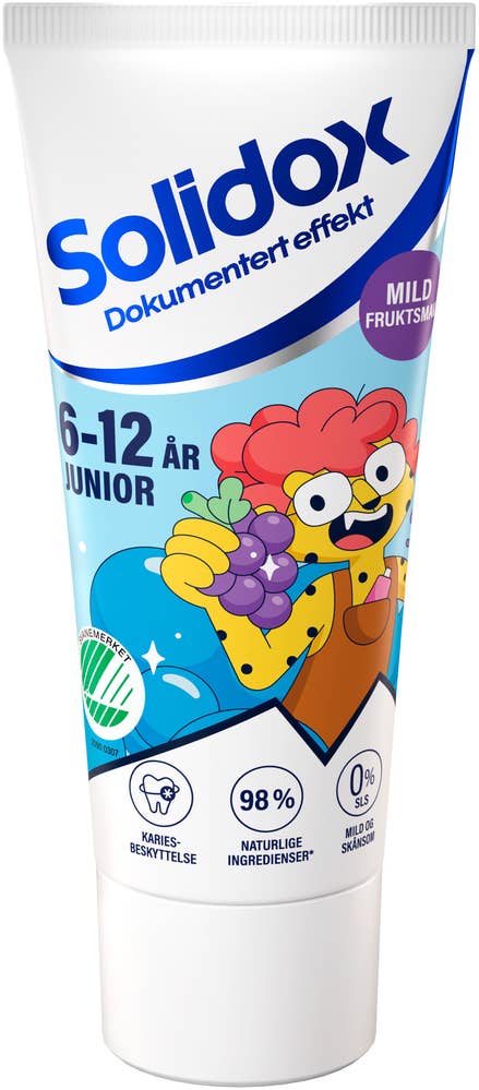 Solidox Junior tannkrem Fra 6-12år