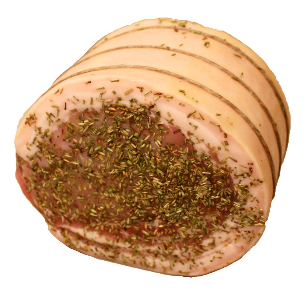 Felloni Spekehus Porchettina Fylt Rullet Svineribbe