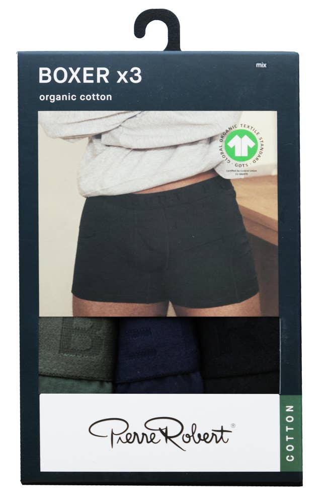 PR Boksershorts i bomull, Herre Fargemix, Str. M