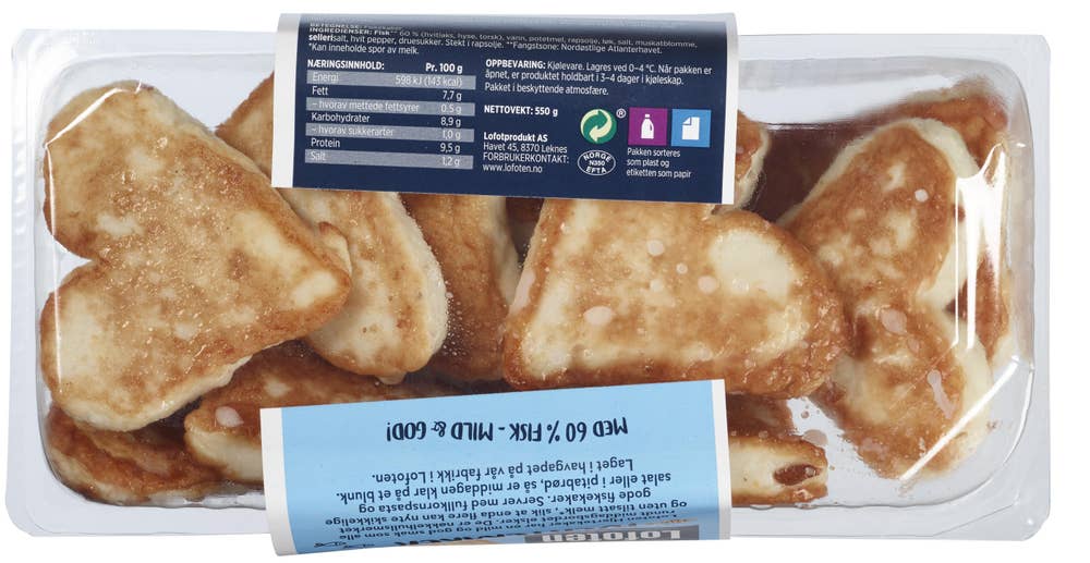 Lofoten Hjertefiskekaker 60%