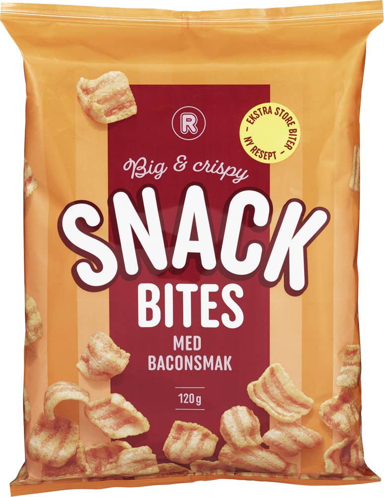 R Snack Bites med baconsmak