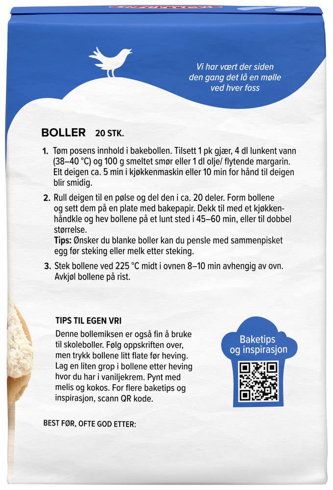 Norgesmøllene Boller 1-2-3