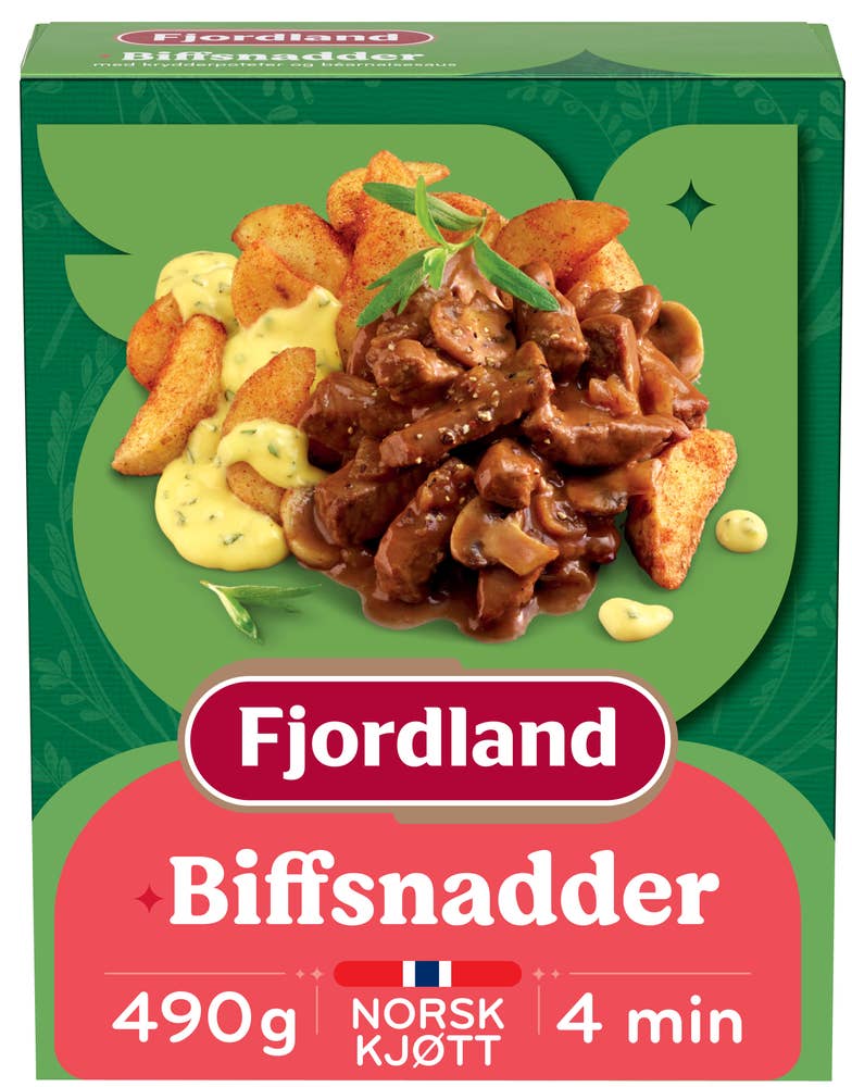 Fjordland Biffsnadder Med krydderpoteter og béarnaisesaus