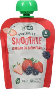 R Smoothie med jordbær og bjørnebær Fra 6 mnd, økologisk