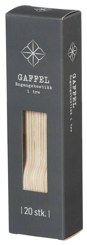 R Engangsgafler av tre 20 stk