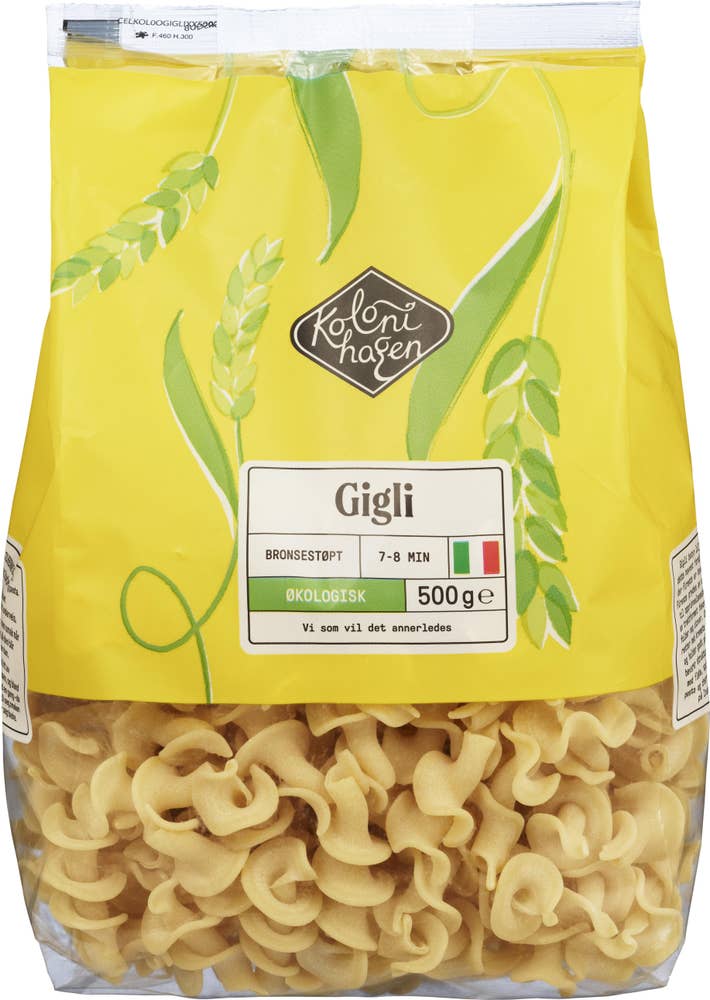 Kolonihagen Økologisk pasta Gigli