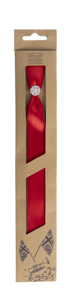 Nordic Season 17. mai-sløyfe 32 cm. med vaffel-pin i metall