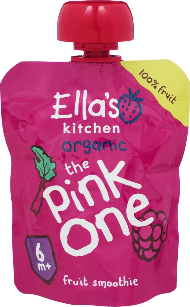 Ellas The Pink One Fra 6 mnd, økologisk fruktsmoothie