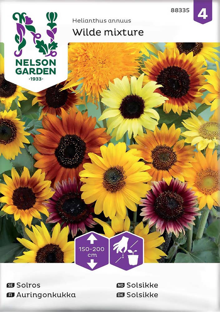 Nelson Garden Solsikke-frø Blandede sorter