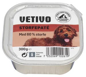 Vetivo Hundepaté med storfe