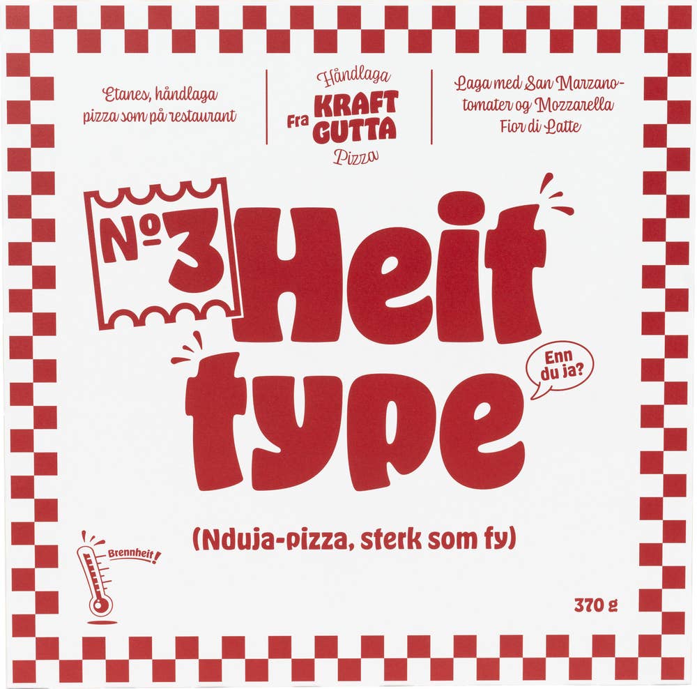 No. 3 Heit type 'Nduja-pizza, 370 g