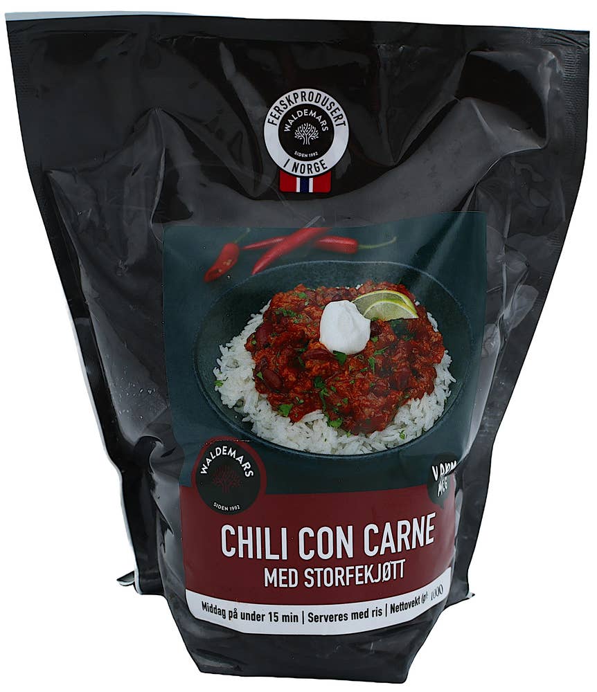 Waldemars Chili con carne gryte Med storfekjøtt