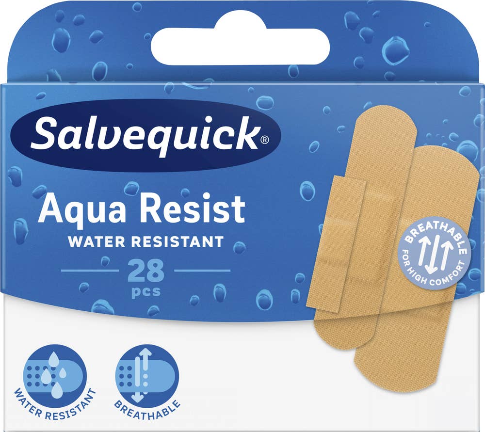 Salvequick Aqua Resist Ulike størrelser