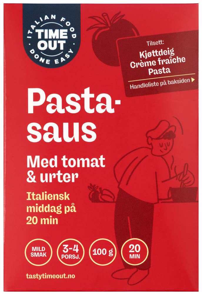 Time Out Pastapaste med tomat og urter