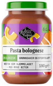 Kolonihagen Pasta bolognese Fra 6 mnd