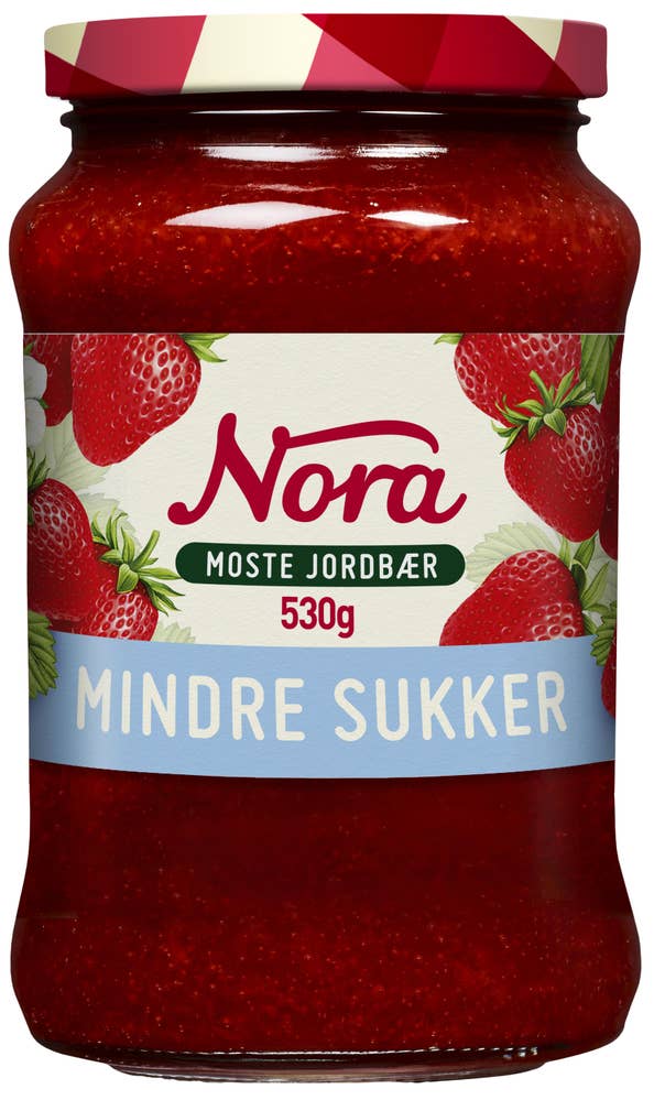 NORA Moste jordbær Lett