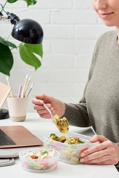 Smartstore Matoppbevaringsboks Rund, 0,3 l, grå