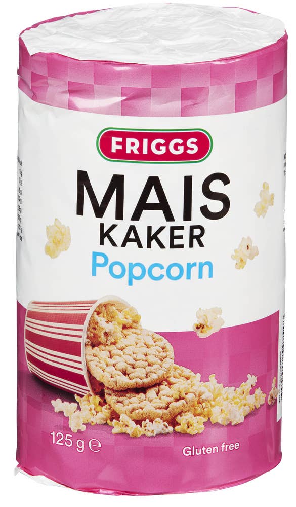 Friggs Maiskake Popcorn 125g